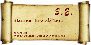 Steiner Erzsébet névjegykártya